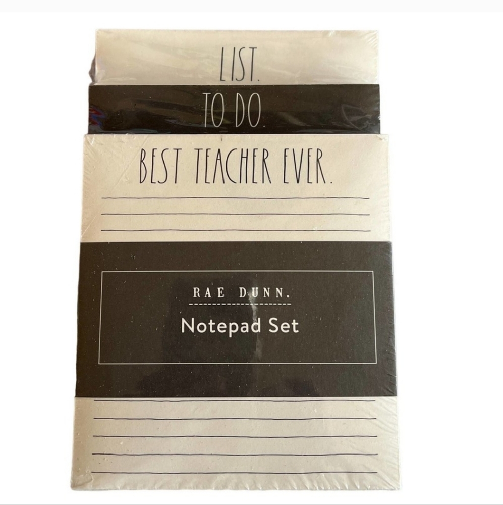 💕Rae Dunn 3 pack Notepad Set💕